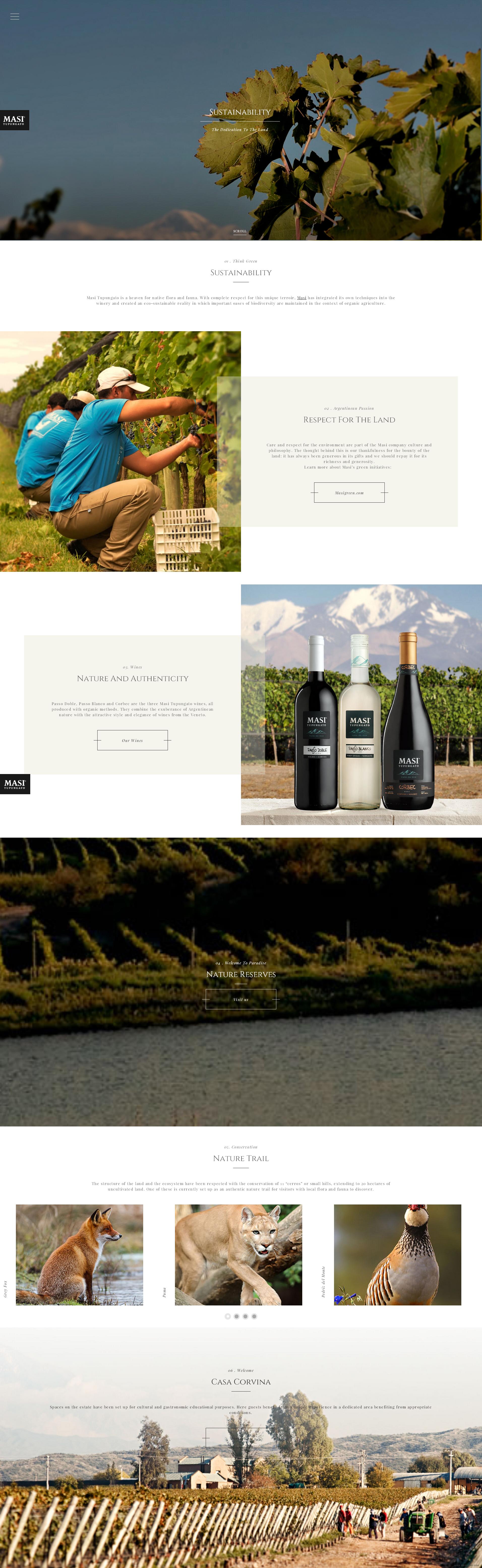 葡萄酒庄园网站设计