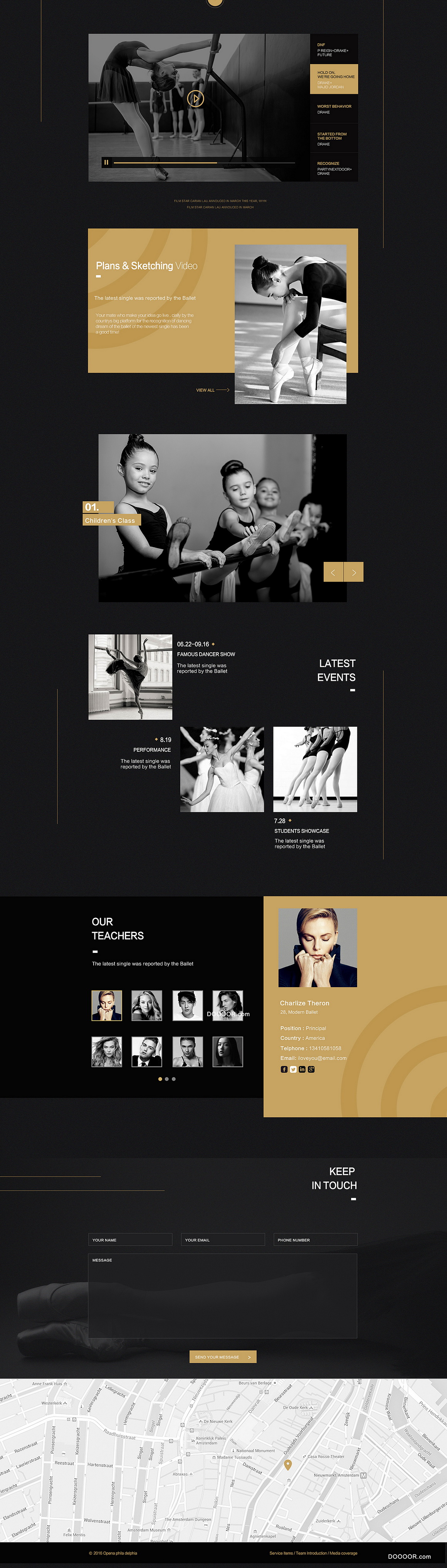 舞蹈网站设计
